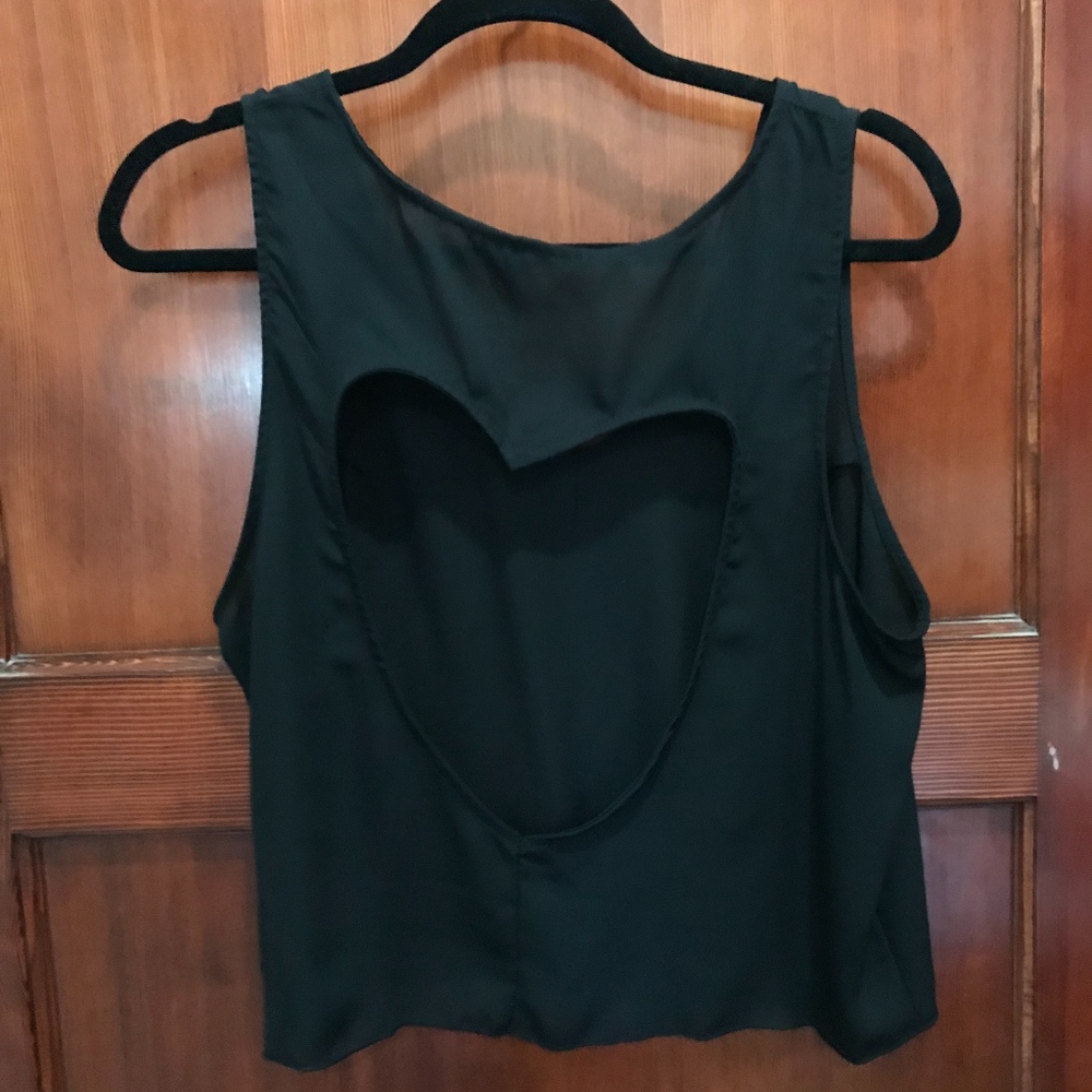 Heart shaped crop top